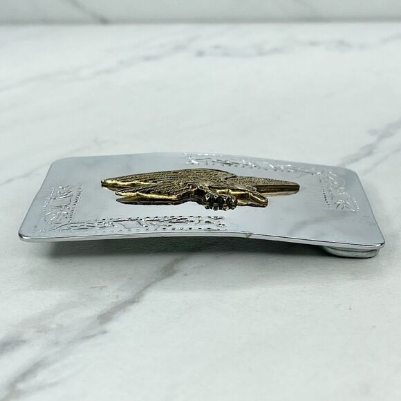 Vintage Flying Bald Eagle Western Belt Buckle Americana ✨ - Picture 8 of 8